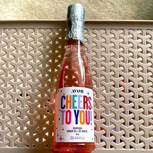 Cheers Champagne Shower Gel Celebration Gift Avon Sparking Rose Holiday Soap New